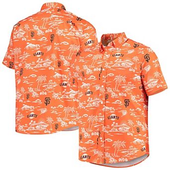 Men's Reyn Spooner Orange San Francisco Giants Kekai Button-Down Shirt