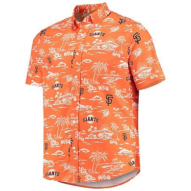 Men's Reyn Spooner Orange San Francisco Giants Kekai Button-Down Shirt