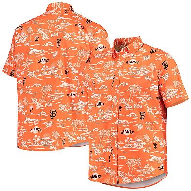 Men's Reyn Spooner Orange San Francisco Giants Kekai Button-Down Shirt
