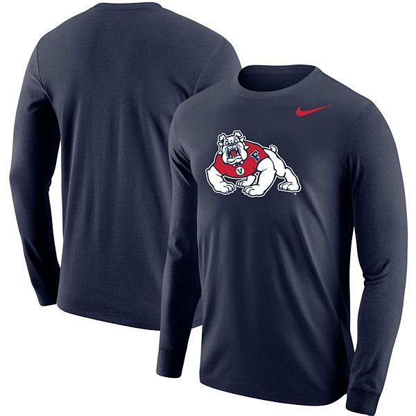 Men's Nike Navy Gonzaga Bulldogs Primary Logo Long Sleeve T-Shirt