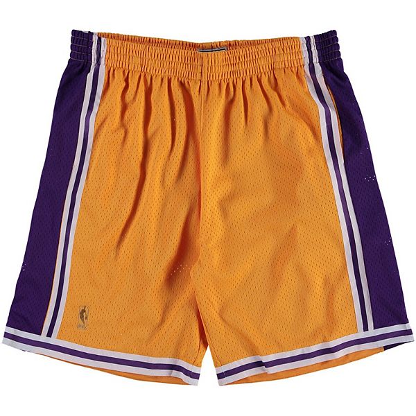 Men's Mitchell & Ness Gold Los Angeles Lakers Big & Tall Hardwood ...