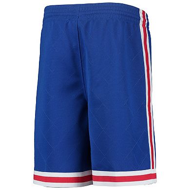 Youth Mitchell & Ness Blue New Jersey Nets 1993 Hardwood Classics 75th Anniversary Swingman Shorts