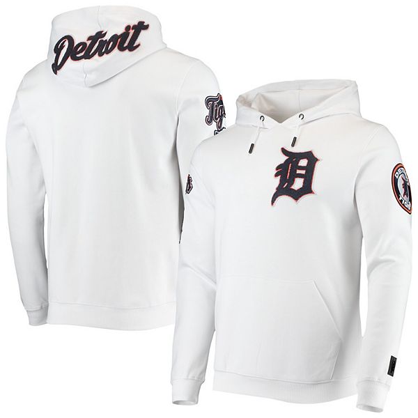 Men's Pro Standard White Detroit Tigers Logo Pullover Hoodie