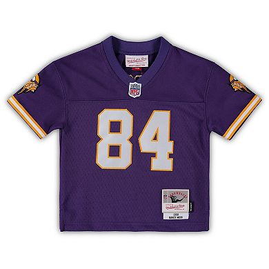 Toddler Mitchell & Ness Randy Moss Purple Minnesota Vikings 1998 Retired Legacy Jersey