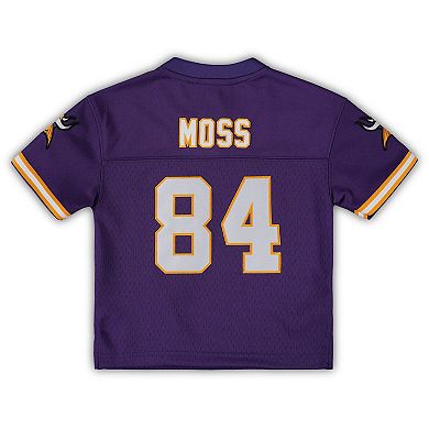 Toddler Mitchell & Ness Randy Moss Purple Minnesota Vikings 1998 Retired Legacy Jersey