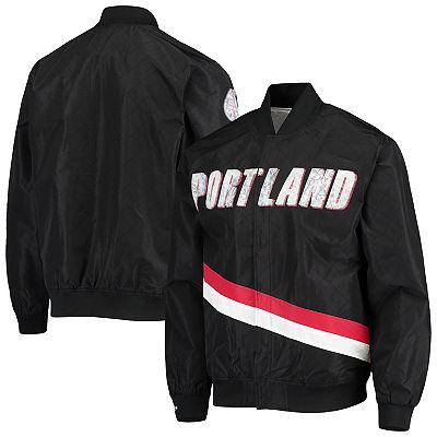 Men's Portland Trail Blazers Black Mitchell Ness Hardwood