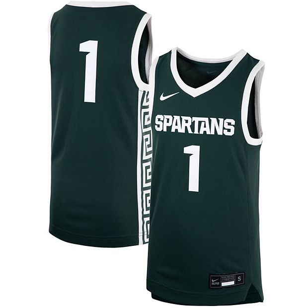 Nike / Men's Michigan State Spartans Green Replica Baseball Jersey