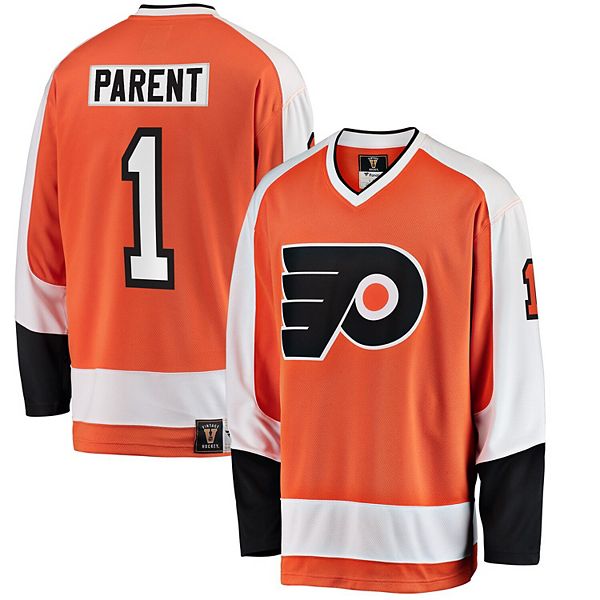 Starter /black Philadelphia Flyers Cross Check Jersey V-neck Long Sleeve T- shirt At Nordstrom in Orange for Men
