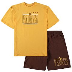 Men's Concepts Sport Heathered Charcoal/Gold Wyoming Cowboys Meter T-Shirt  & Pants Sleep Set