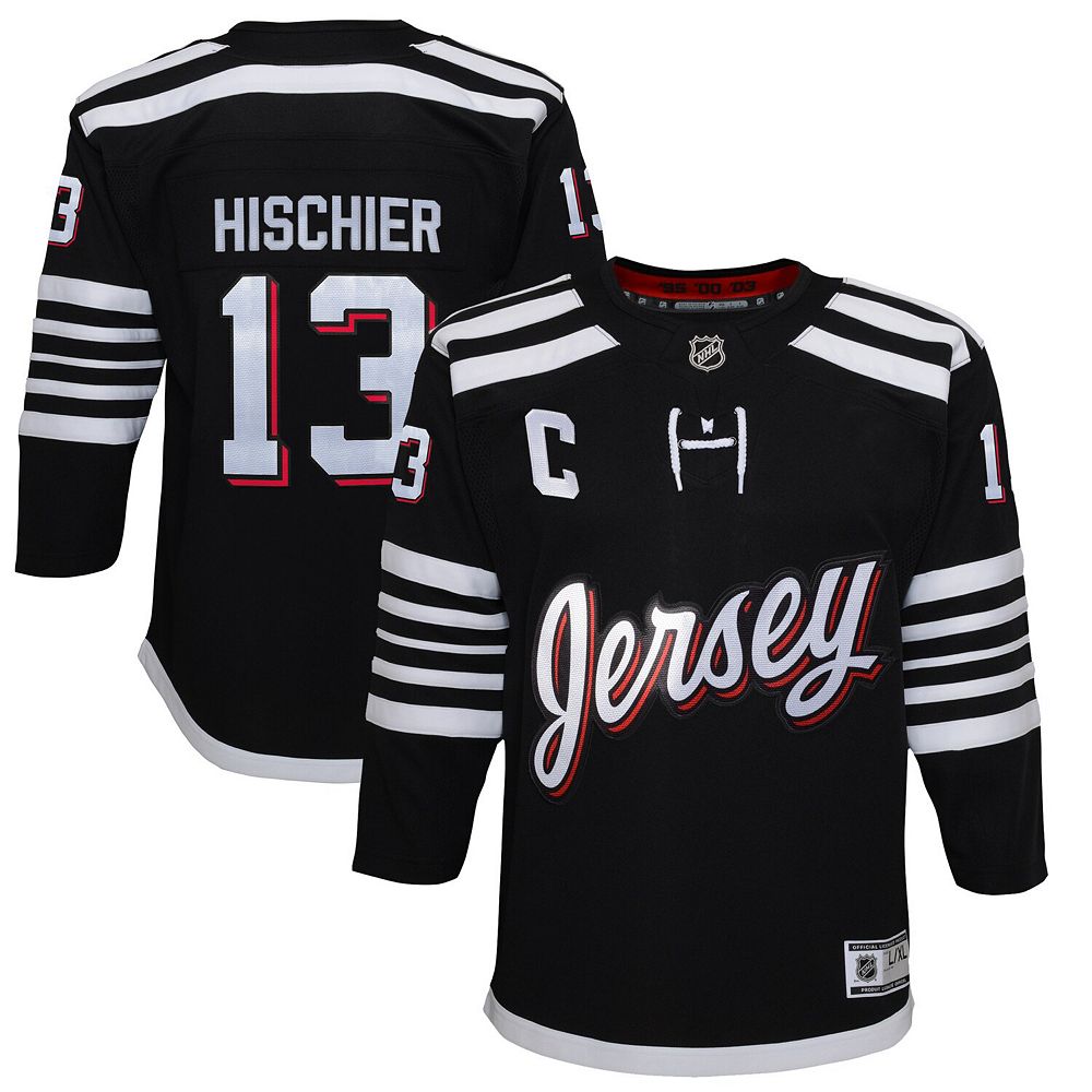 Youth Nico Hischier Black New Jersey Devils 2021/22 Alternate