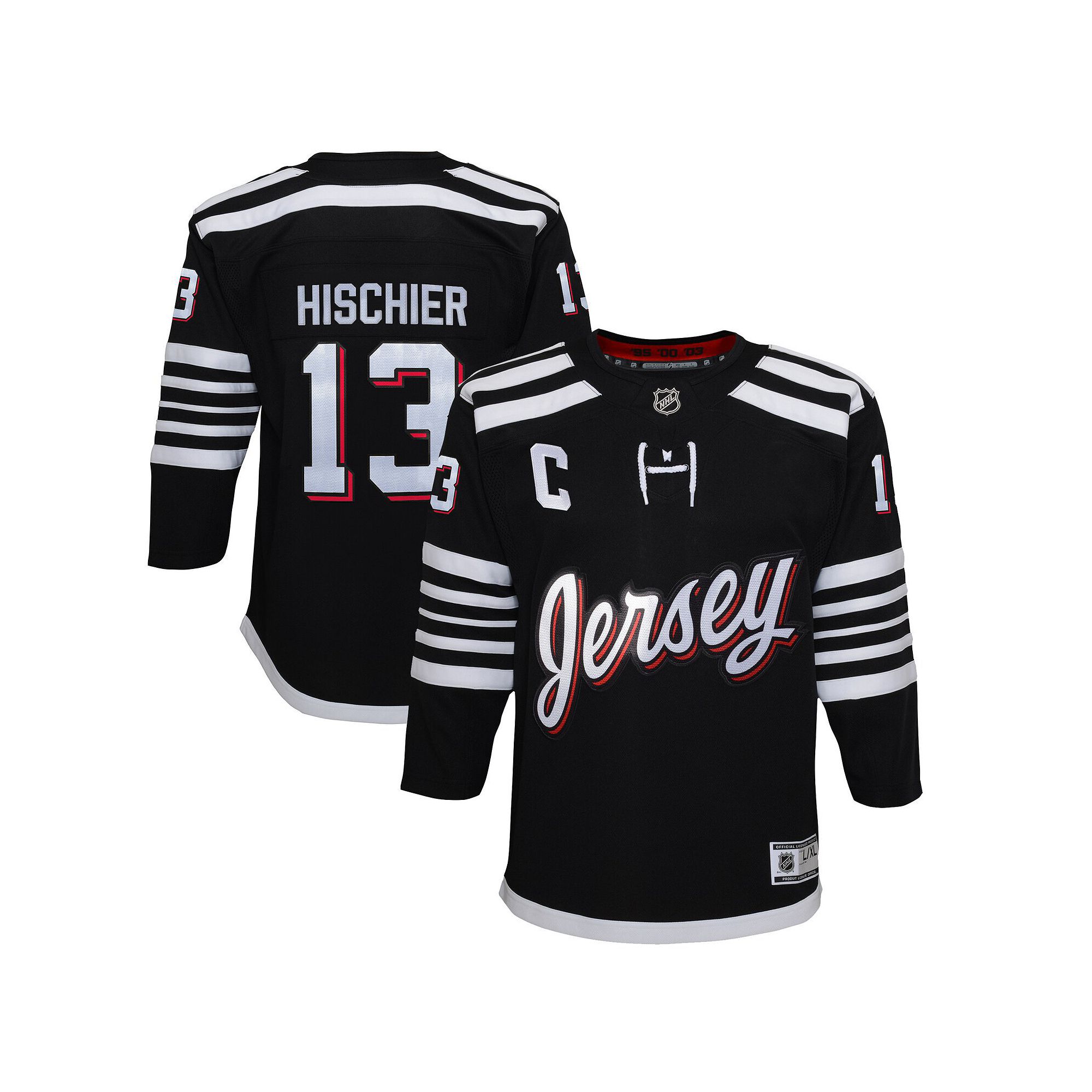 Youth Nico Hischier Black New Jersey Devils 2021/22 Alternate Premier Playe