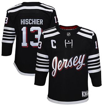 Youth Nico Hischier Black New Jersey Devils 2021/22 Alternate Premier Player Jersey