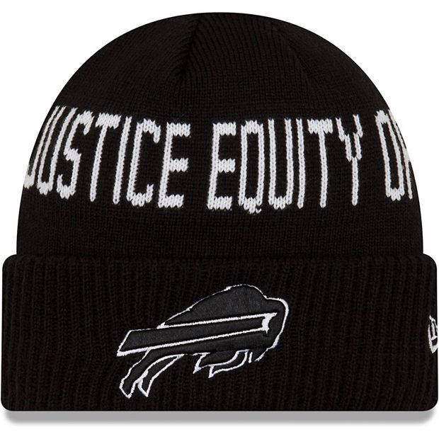 Youth New Era Black Buffalo Bills Social Justice Cuffed Knit Hat