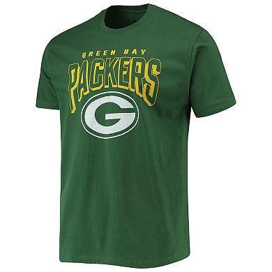 Men's Junk Food Green Green Bay Packers Bold Logo T-Shirt