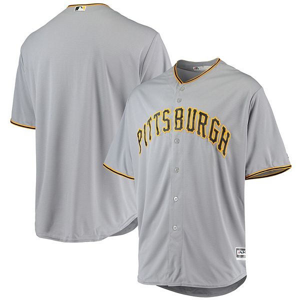 Pittsburgh Pirates Majestic Road Flex Base Authentic Collection Custom  Jersey - Gray