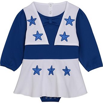 Infant Navy/White Dallas Cowboys Cheer Dress