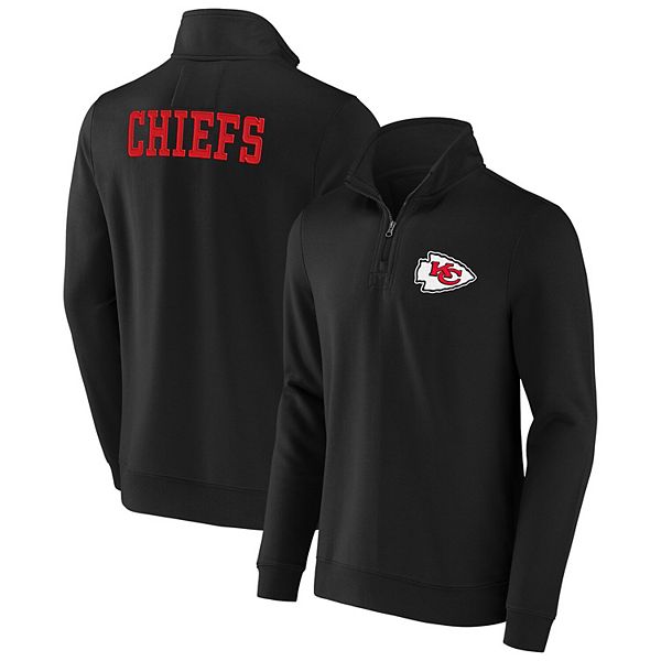 Kansas City Chiefs NFL Team Apparel Men's Quarter-Zip Pullover Sweatshirt