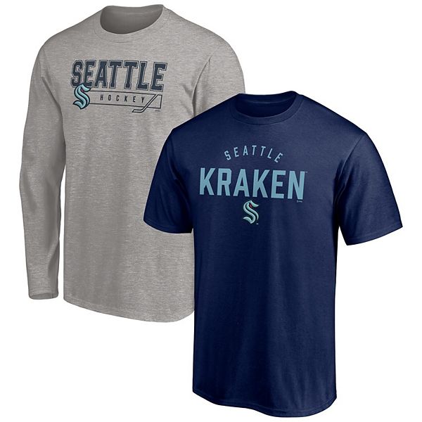 Men's Fanatics Branded Deep Sea Blue Seattle Kraken Team Jersey