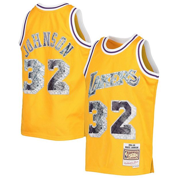 Los Angeles Lakers Magic Johnson Adidas Hardwood Classics Jersey