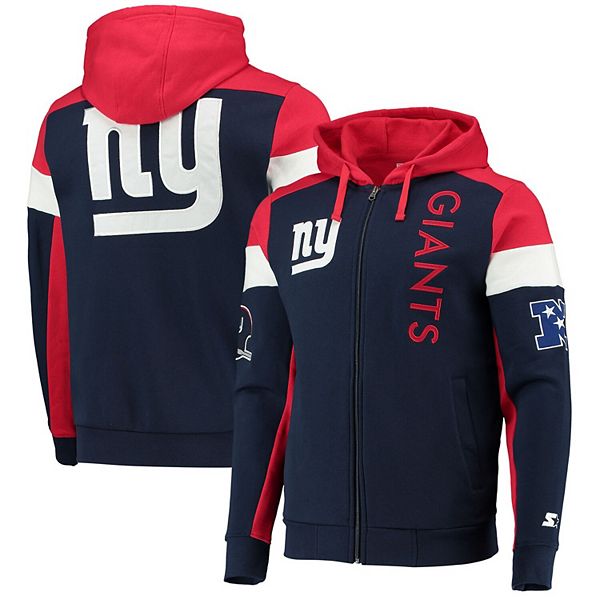 Men's Starter Royal/Red New York Giants Locker Room Throwback