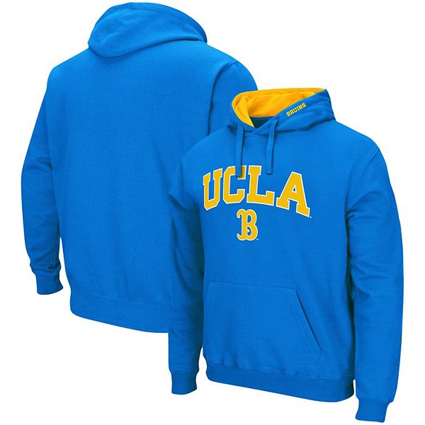 Men's Colosseum Blue UCLA Bruins Arch & Logo 3.0 Pullover Hoodie