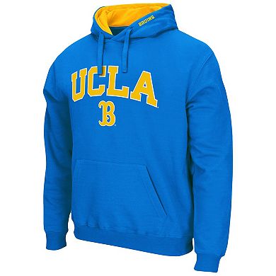 Men's Colosseum Blue UCLA Bruins Arch & Logo 3.0 Pullover Hoodie