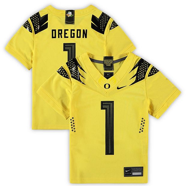 yellow oregon ducks jersey