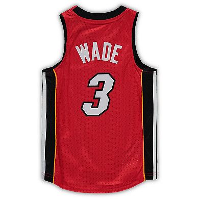 Preschool Mitchell & Ness Dwyane Wade Red Miami Heat 2005-06 Hardwood ...