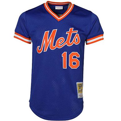 Men's Mitchell & Ness Dwight Gooden Royal New York Mets Cooperstown Mesh Batting Practice Jersey