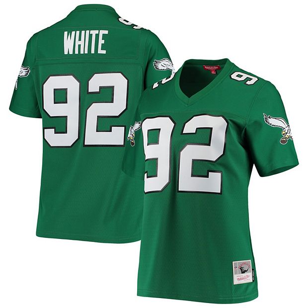 Women's Mitchell & Ness Reggie White Kelly Green Philadelphia Eagles 1990  Legacy Replica Jersey