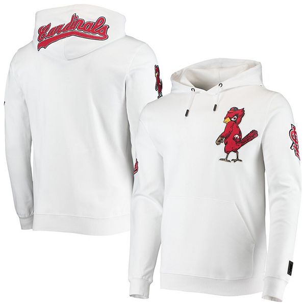 Men's Pro Standard White St. Louis Cardinals Logo Pullover Hoodie