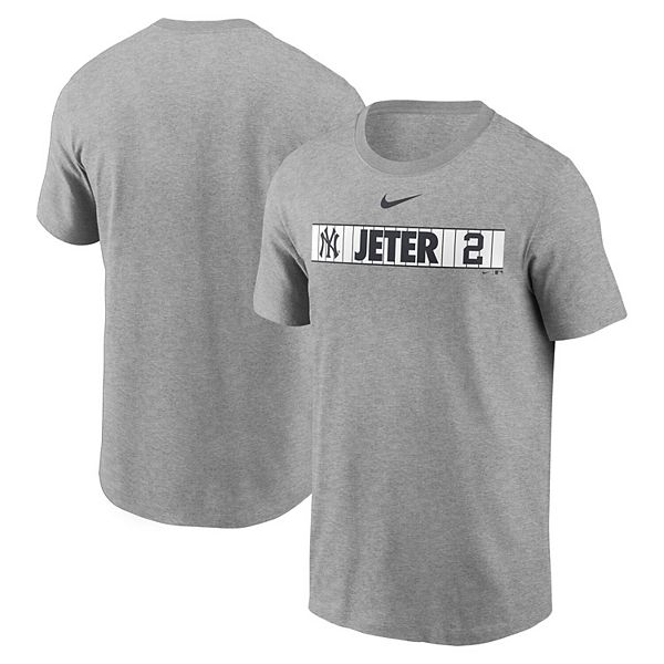Men's Nike Derek Jeter Heathered Gray New York Yankees Locker