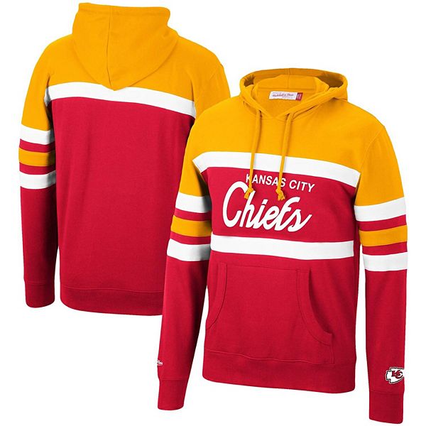 Officially Licensed NFL Men's Mitchell & Ness Red Hoodie - Chiefs