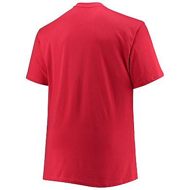 Men's Champion Garnet South Carolina Gamecocks Big & Tall Arch Over Wordmark T-Shirt