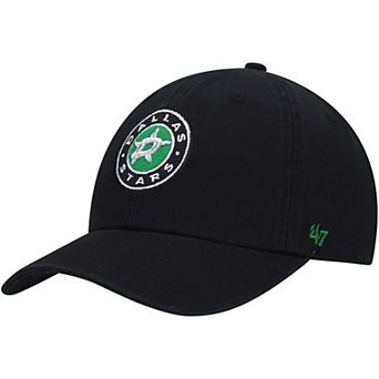 Men's '47 Black Dallas Stars Team Clean Up Adjustable Hat