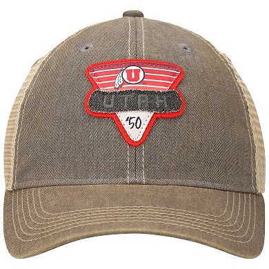 Men's Gray Utah Utes Legacy Point Old Favorite Trucker Snapback Hat