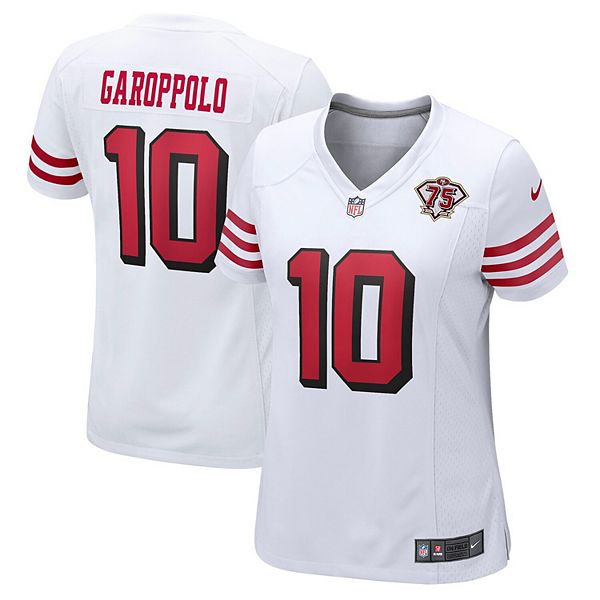 Men's Nike Jimmy Garoppolo White San Francisco 49ers 75th Anniversary 2nd  Alternate Game Jersey