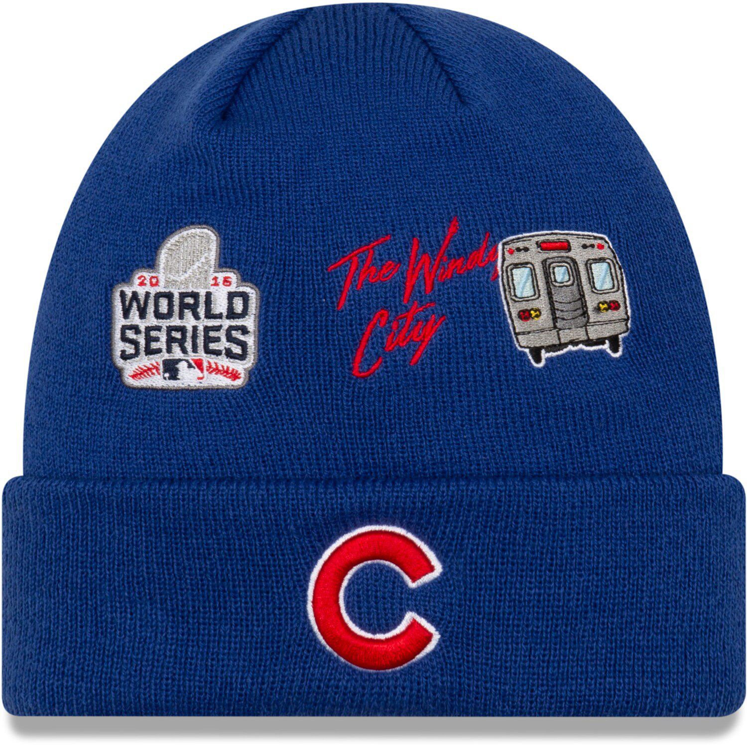 cubs world series winter hat