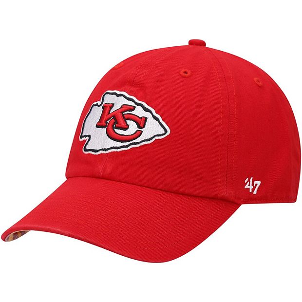 '47 Men's Kansas City Chiefs Red Clean Up Adjustable Hat