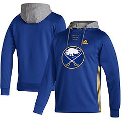 Knights Apparel Women's Heather Royal Buffalo Sabres Raglan Lace-Up 3/4 Sleeve T-Shirt Size: Small