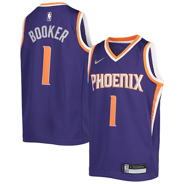 Men's Phoenix Suns Devin Booker Nike Purple Swingman Jersey