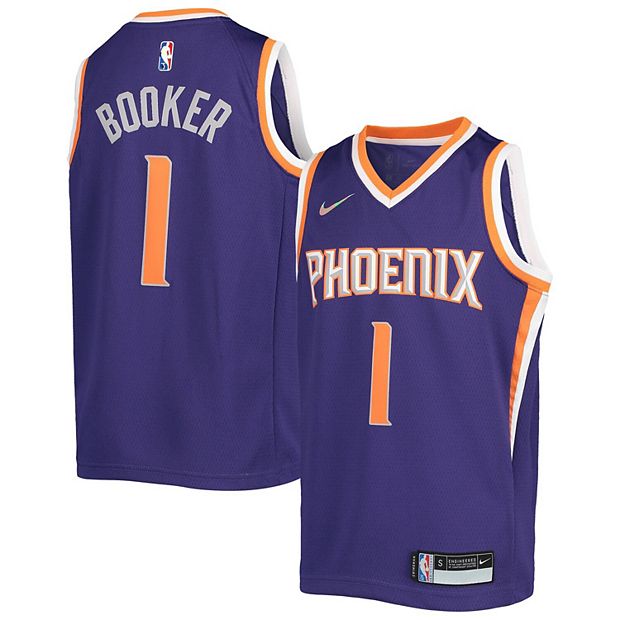 Youth Nike Devin Booker Purple Phoenix Suns 2021/22 Diamond Swingman Jersey  - Icon Edition