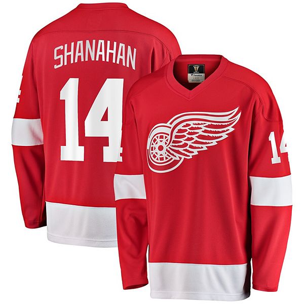 1996-00 DETROIT RED WINGS SHANAHAN #14 STARTER JERSEY (AWAY) XL - Classic  American Sports