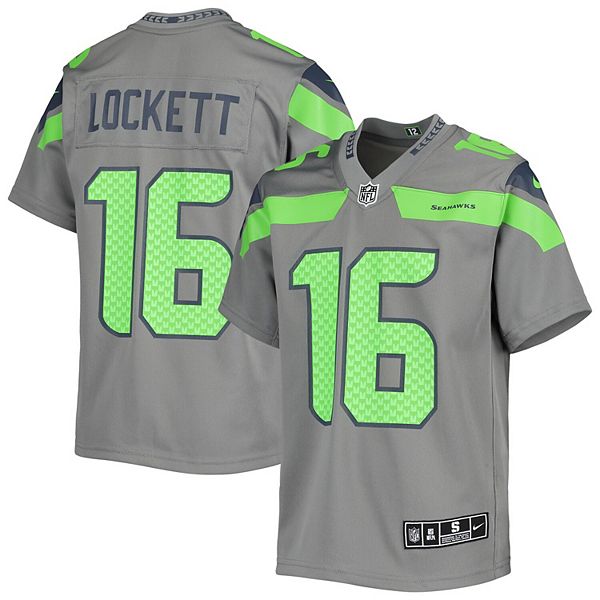 Limited Youth Tyler Lockett Green Jersey - #16 Football Seattle Seahawks  100th Season Rush Vapor Untouchable Size S(10-12)