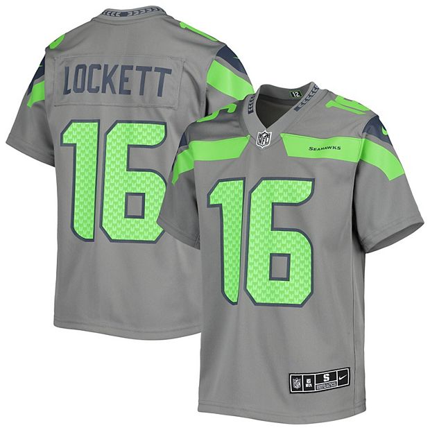 Youth Nike Tyler Lockett Gray Seattle Seahawks Inverted Team Game