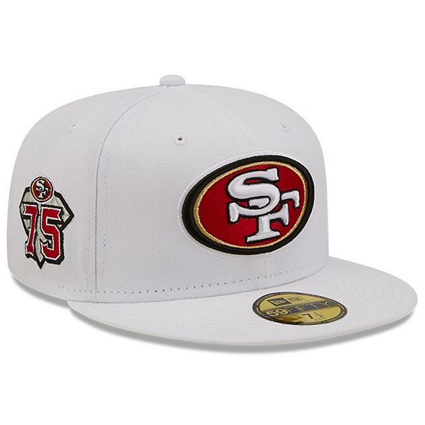 49ers 75th Anniversary Patch Black Silver Limited - All Stitched