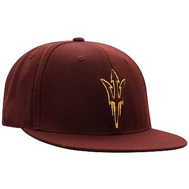 Men's Top of the World Maroon Arizona State Sun Devils Team Color Fitted Hat