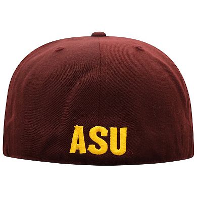 Men's Top of the World Maroon Arizona State Sun Devils Team Color Fitted Hat