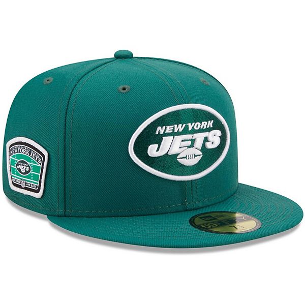 Men's New Era Green New York Jets Field Patch 59FIFTY Fitted Hat