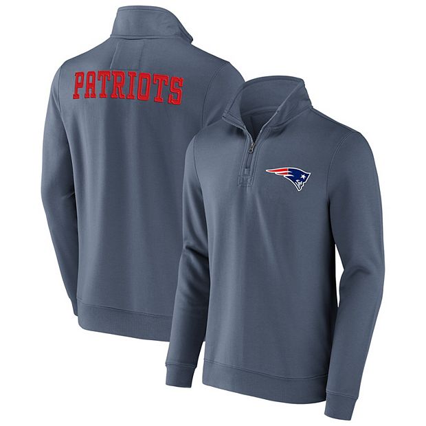 Men's Fanatics Branded Navy New England Patriots Extra Point Pullover Hoodie